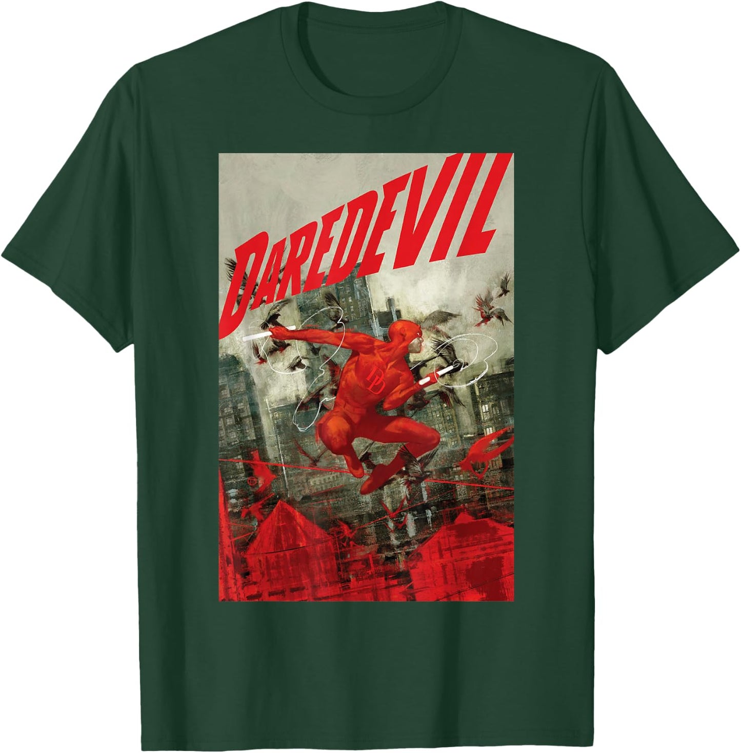 Marvel Comixology Daredevil Know Fear Comic Book Cover Small T-Shirt - T-Shirt | Forest