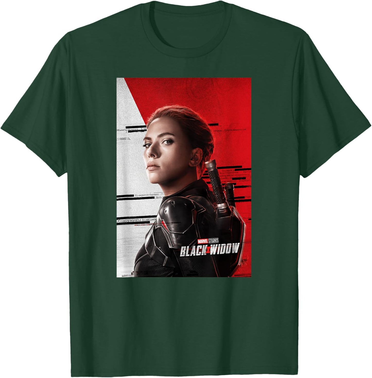 Marvel Black Widow Natasha Romanoff Teaser Movie Poster T-Shirt - T-Shirt | Forest
