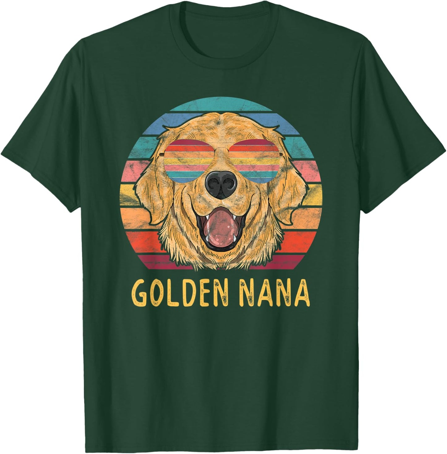 Golden Retriever Nana Gifts, Golden Retriever Grandma T-Shirt - T-Shirt | Forest