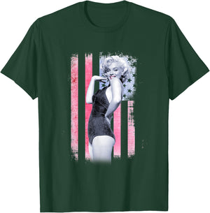 Marilyn Monroe USA Bathing Suit Pose T-Shirt - T-Shirt | Forest