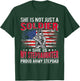 My Stepdaughter Is A Soldier Proud Army Stepdad Military Dad T-Shirt - T-Shirt | Forest