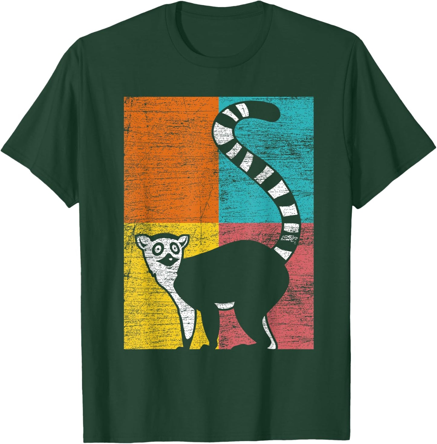 Madagascar Monkey Animal Lemur T-Shirt - T-Shirt | Forest