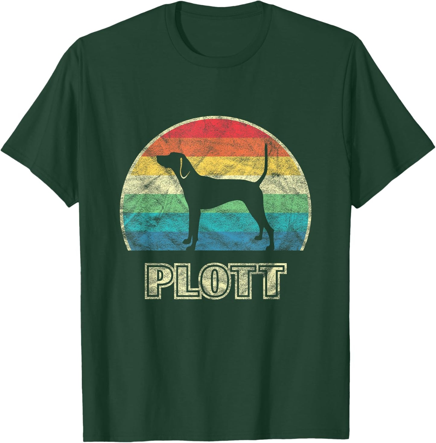 Plott Hound Vintage Style Dog T-Shirt - T-Shirt | Forest