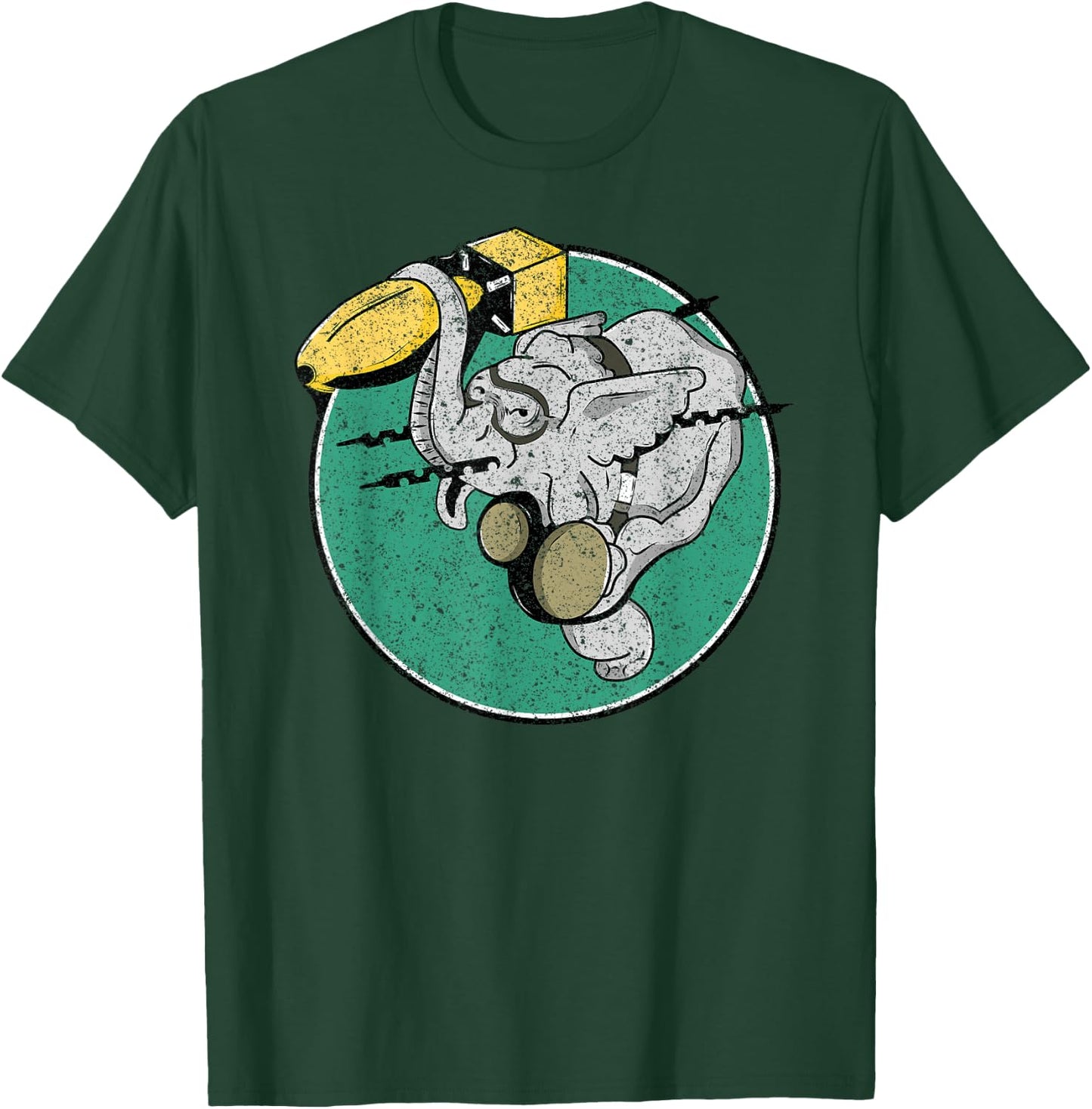 WW2 404th Bombardment Squadron Patch Distressed T-Shirt - T-Shirt | Forest
