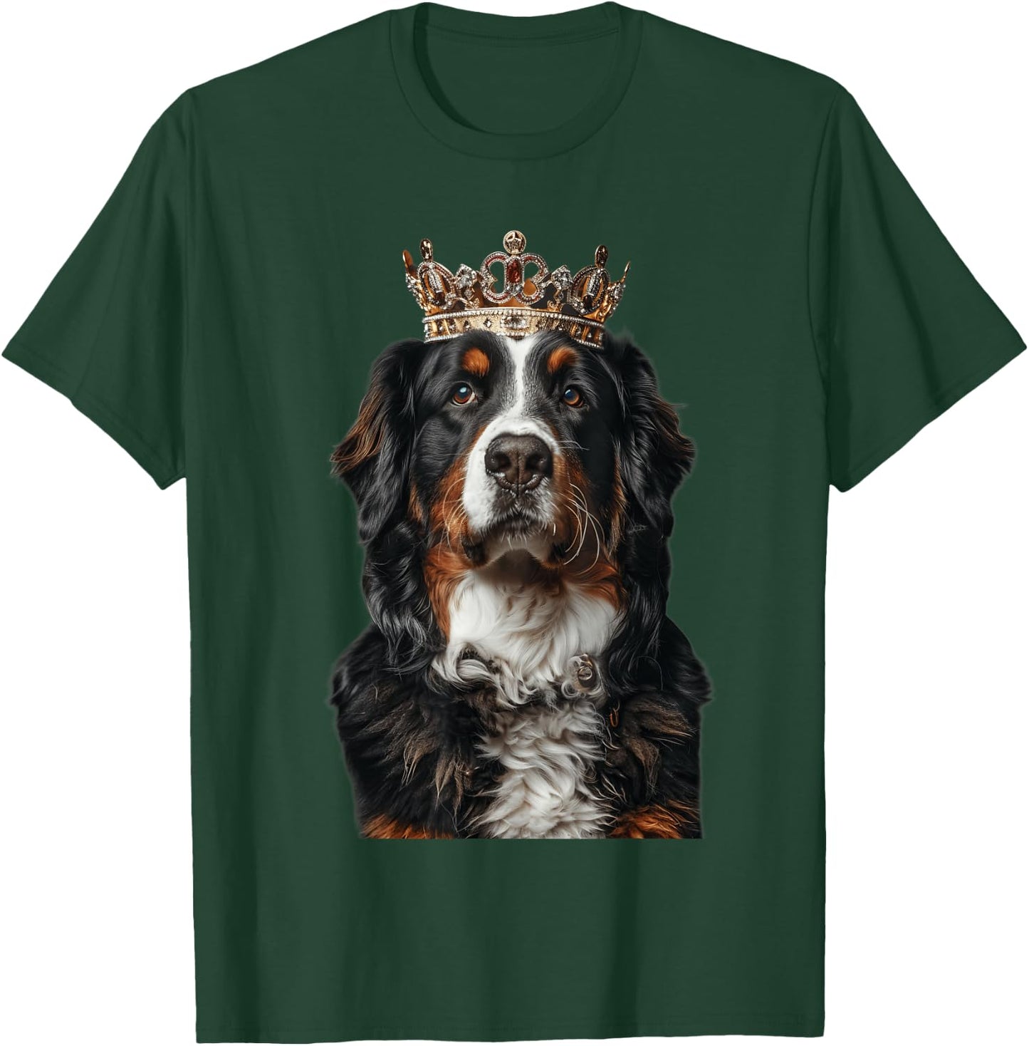 Bernese Mountain King Crown T-Shirt - T-Shirt | Forest