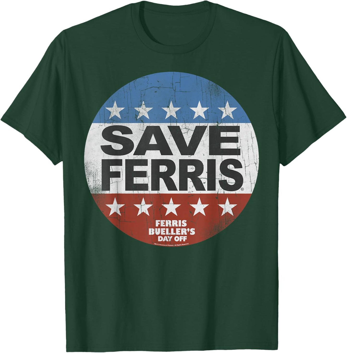 Ferris Bueller's Day Off Save Ferris Presidential Vote Logo T-Shirt - T-Shirt | Forest