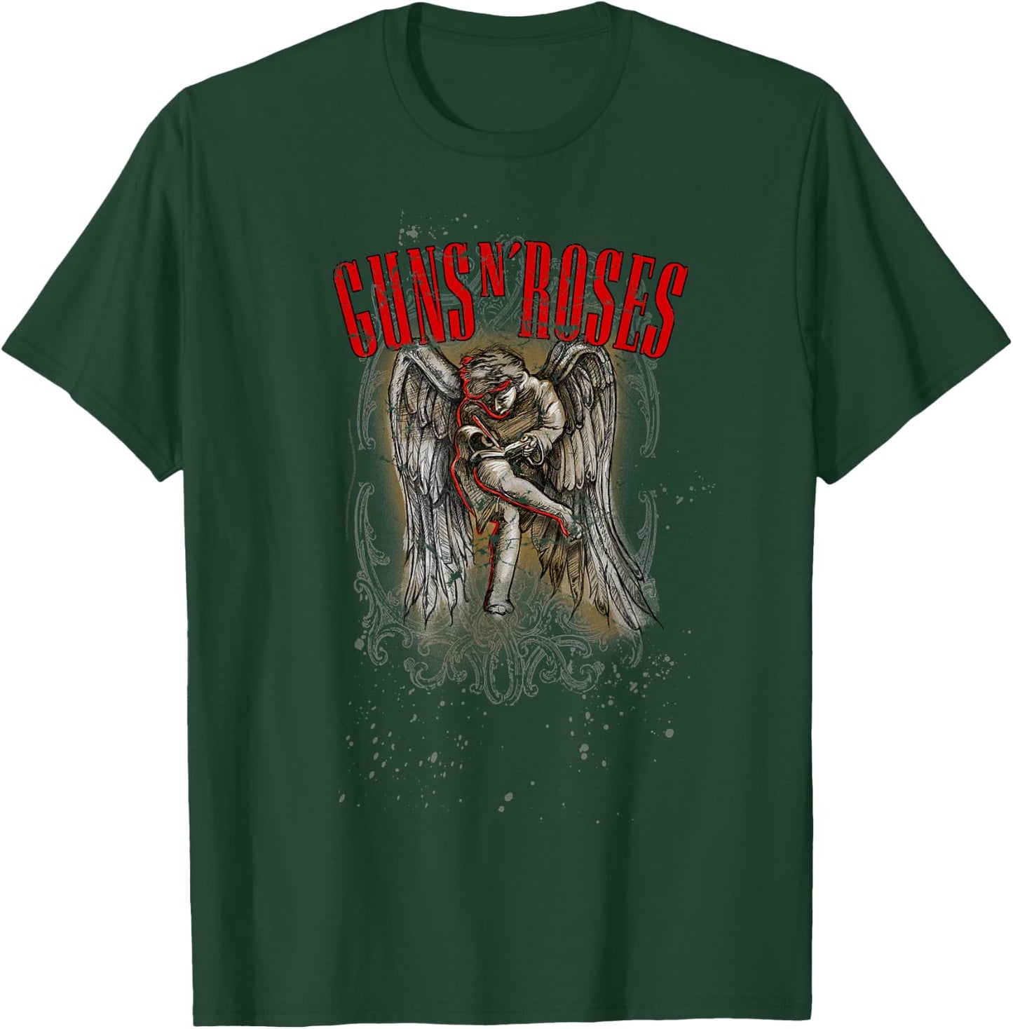 Guns N' Roses Official Sketched Cherub T-Shirt - T-Shirt | Forest
