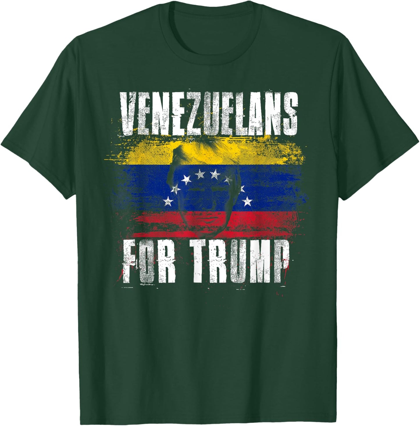 Venezuelan For Trump - American and Venezuela Patriotic T-Shirt - T-Shirt | Forest