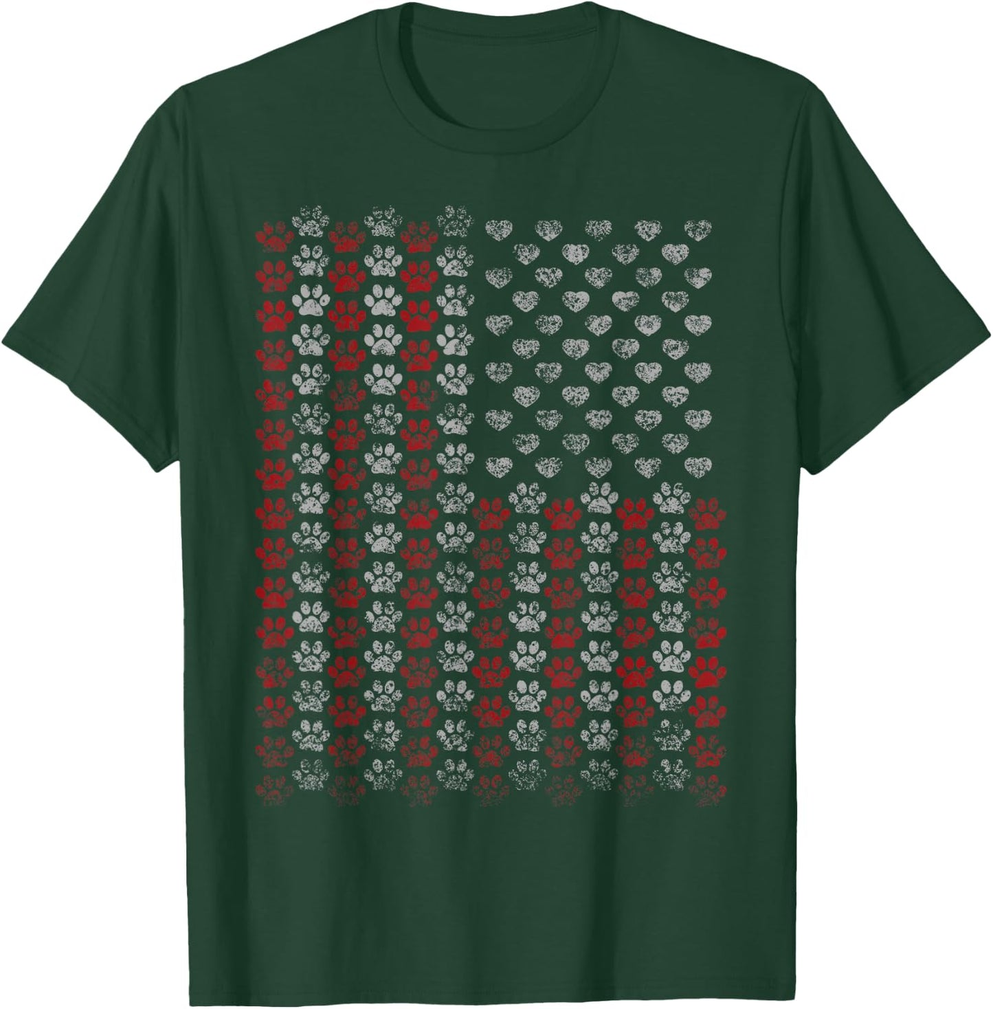 Fun Patriotic Veterans Day Shirt for Dog & Cat Lovers rc Kids Men T-Shirt - T-Shirt | Forest