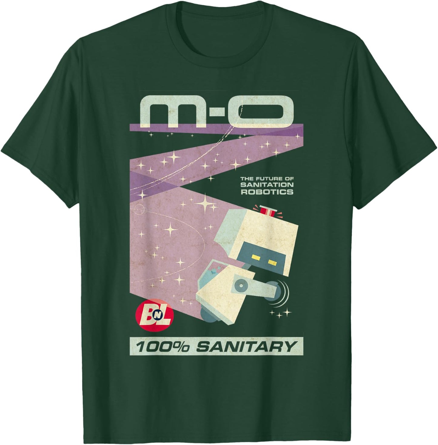 Disney Pixar Wall-E M-O Future of Sanitation Robotics Poster T-Shirt - T-Shirt | Forest