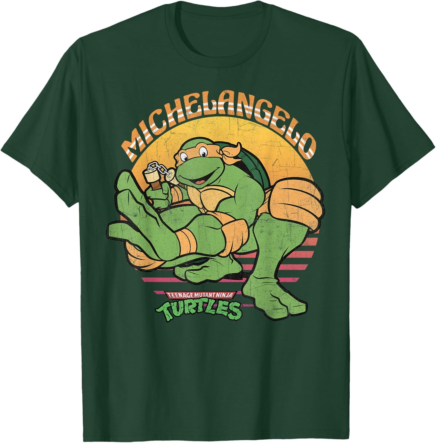 Teenage Mutant Ninja Turtles Michelangelo Sun -Shirt T-Shirt - T-Shirt | Forest