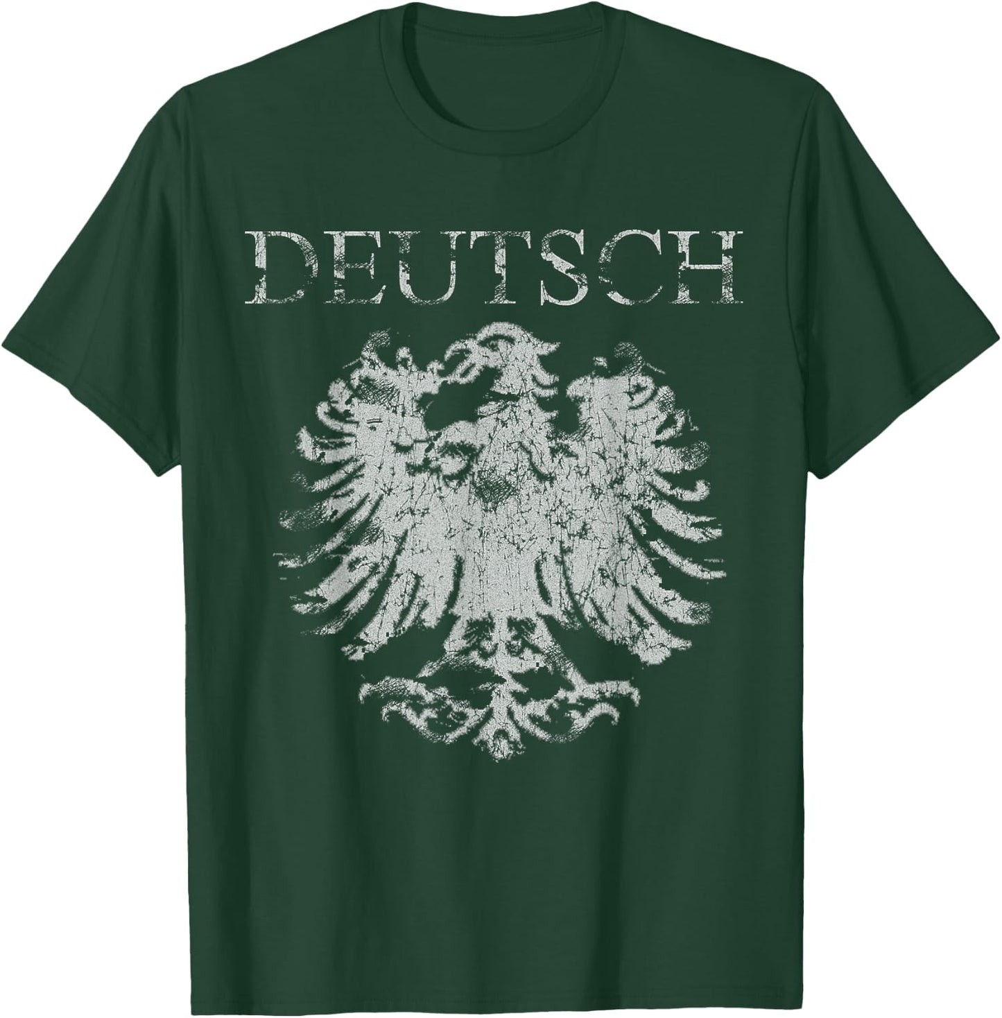 Cool Vintage Deutsch German Heritage Eagle T Shirt T-Shirt - T-Shirt | Forest