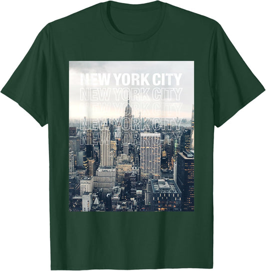 Urban New York City Shirt, New York City Skyline T-Shirt - T-Shirt | Forest