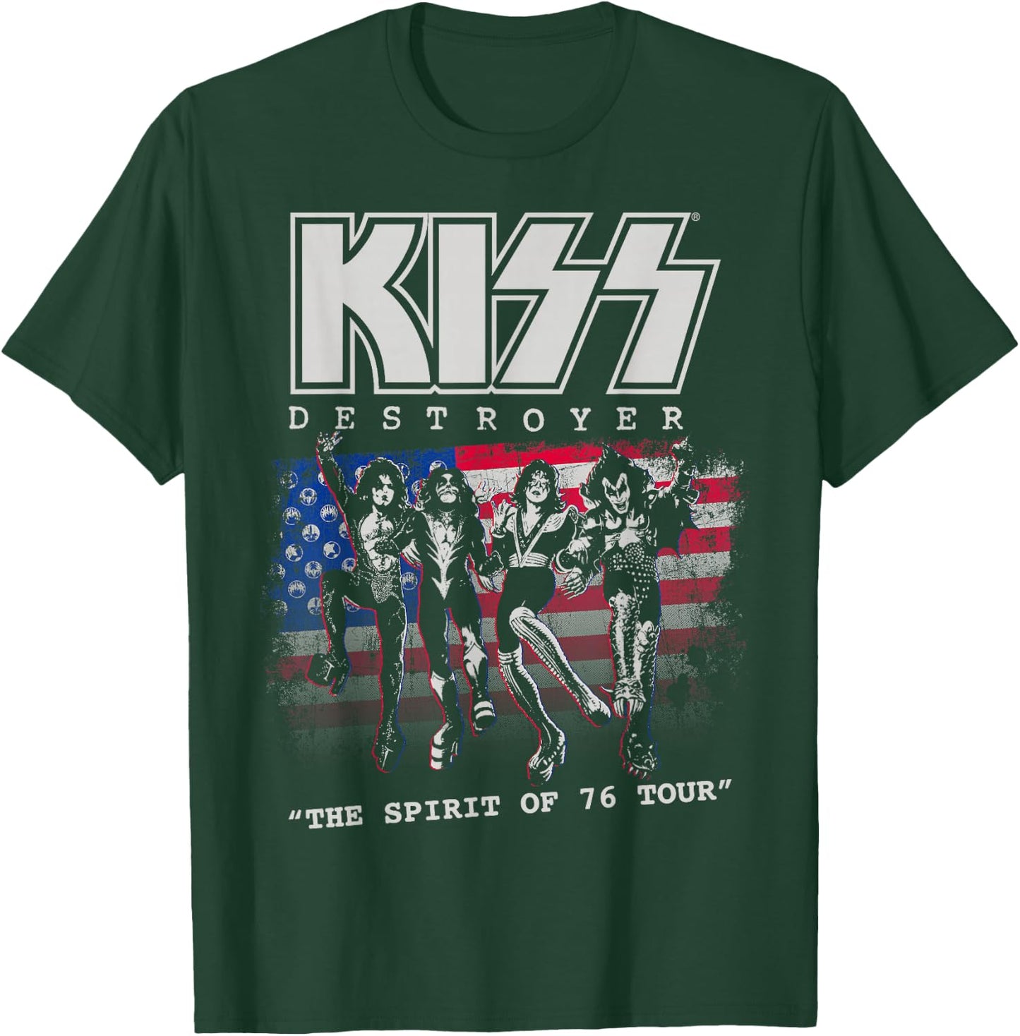 KISS - Destroyer: The Spirit of '76 T-Shirt - T-Shirt | Forest