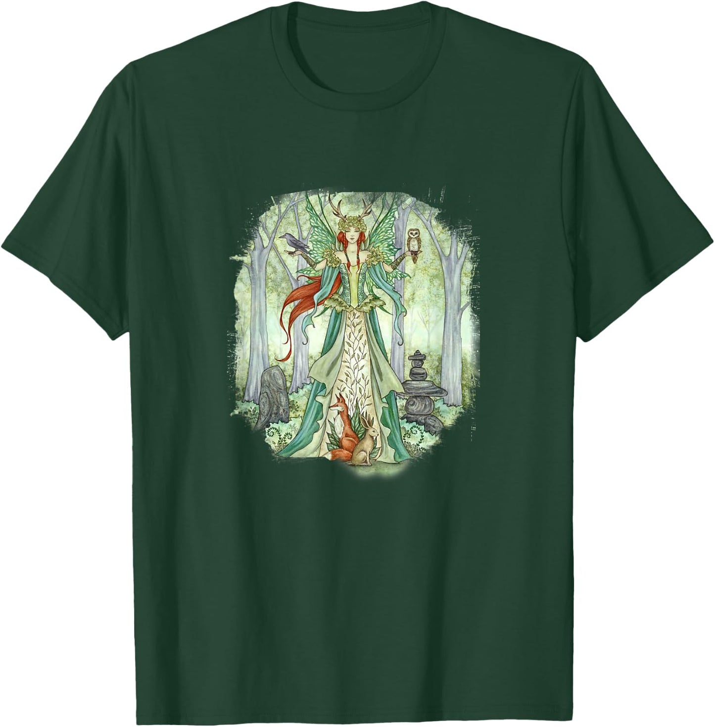 Amy Brown Art, Caretaker, Garden Faery Queen T-Shirt - T-Shirt | Forest