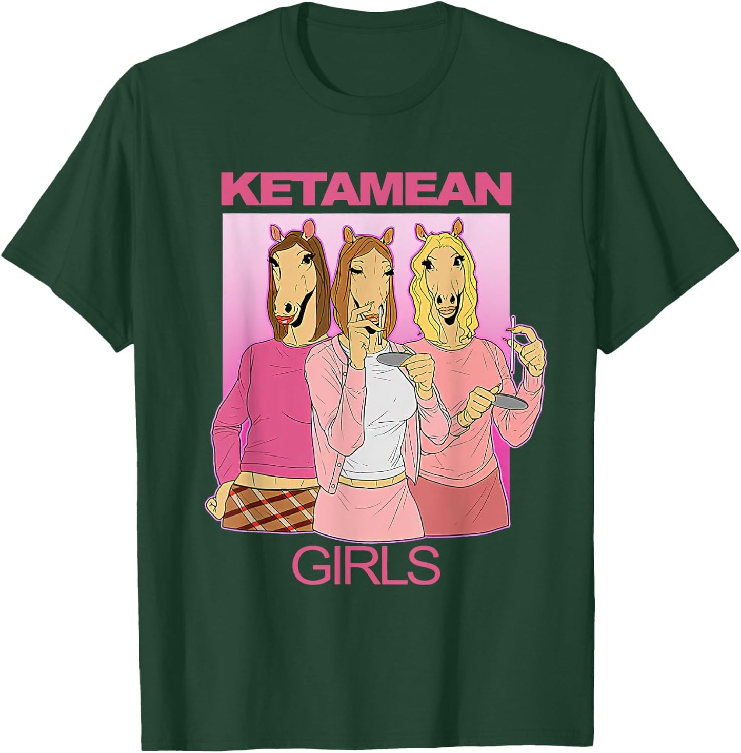 Meme Ketamine Horse Ketamine Horse Emergency | Ketamean -Adults Classic Fit Black Short Sleeve Small T-Shirt - T-Shirt | Forest
