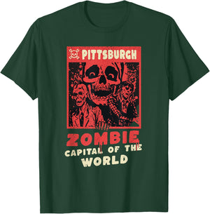 Pittsburgh - Zombie Capital of the World - Funny Halloween T-Shirt - T-Shirt | Forest