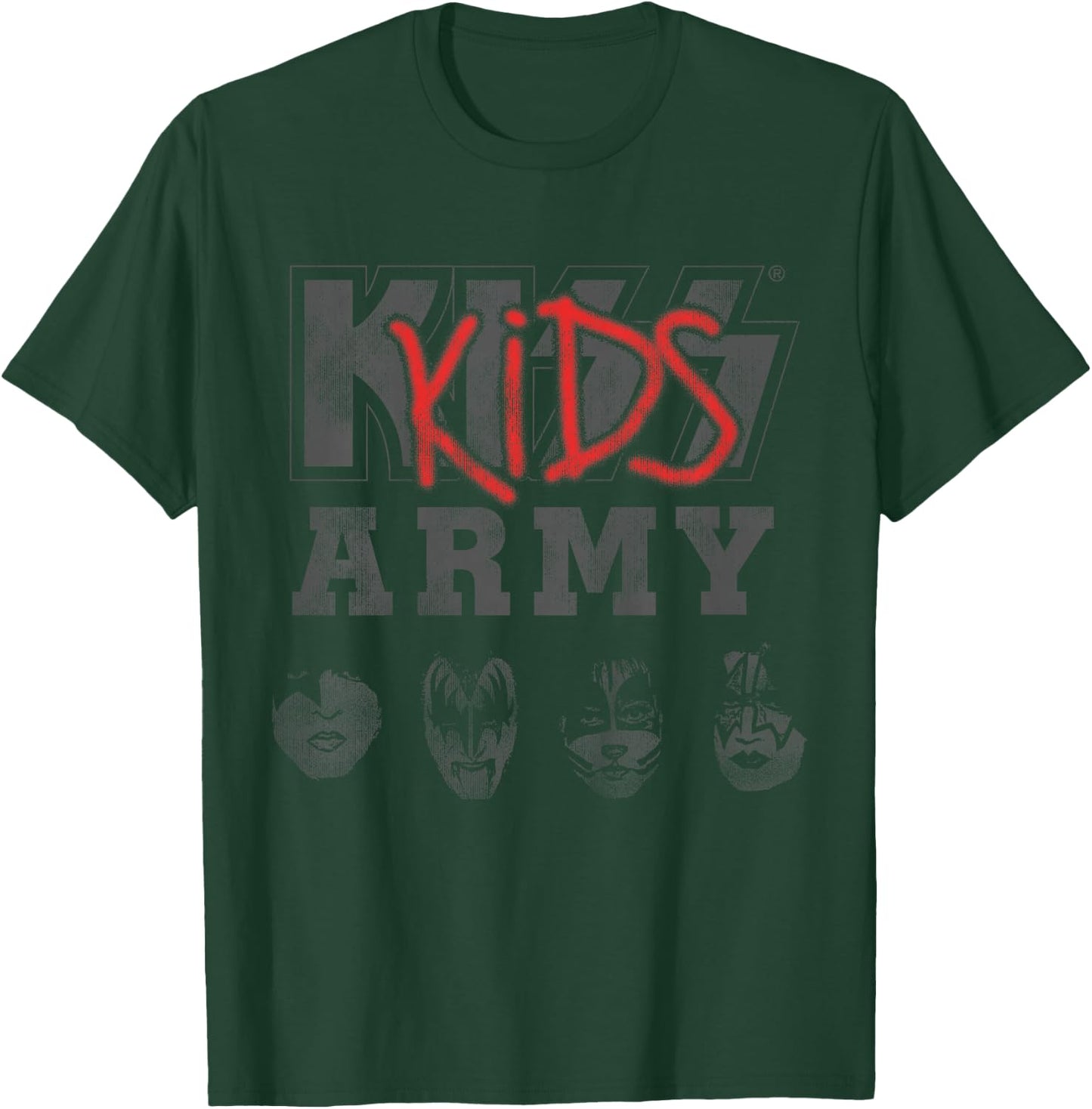 Kids KISS - KIDS Army T-Shirt - T-Shirt | Forest