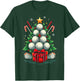 Funny Golf Ball Christmas Tree Santa Hat Xmas Men Women T-Shirt - T-Shirt | Forest