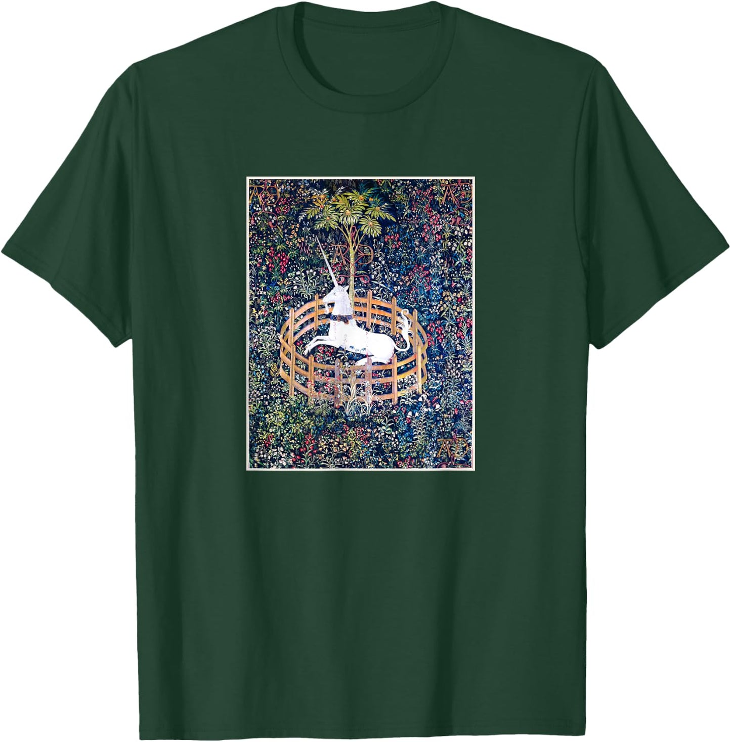 Unicorn medieval Renaissance unicorn art aesthetics T-Shirt - T-Shirt | Forest