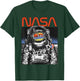 NASA Vintage Astronaut Moon Walk Reflection T-Shirt - T-Shirt | Forest