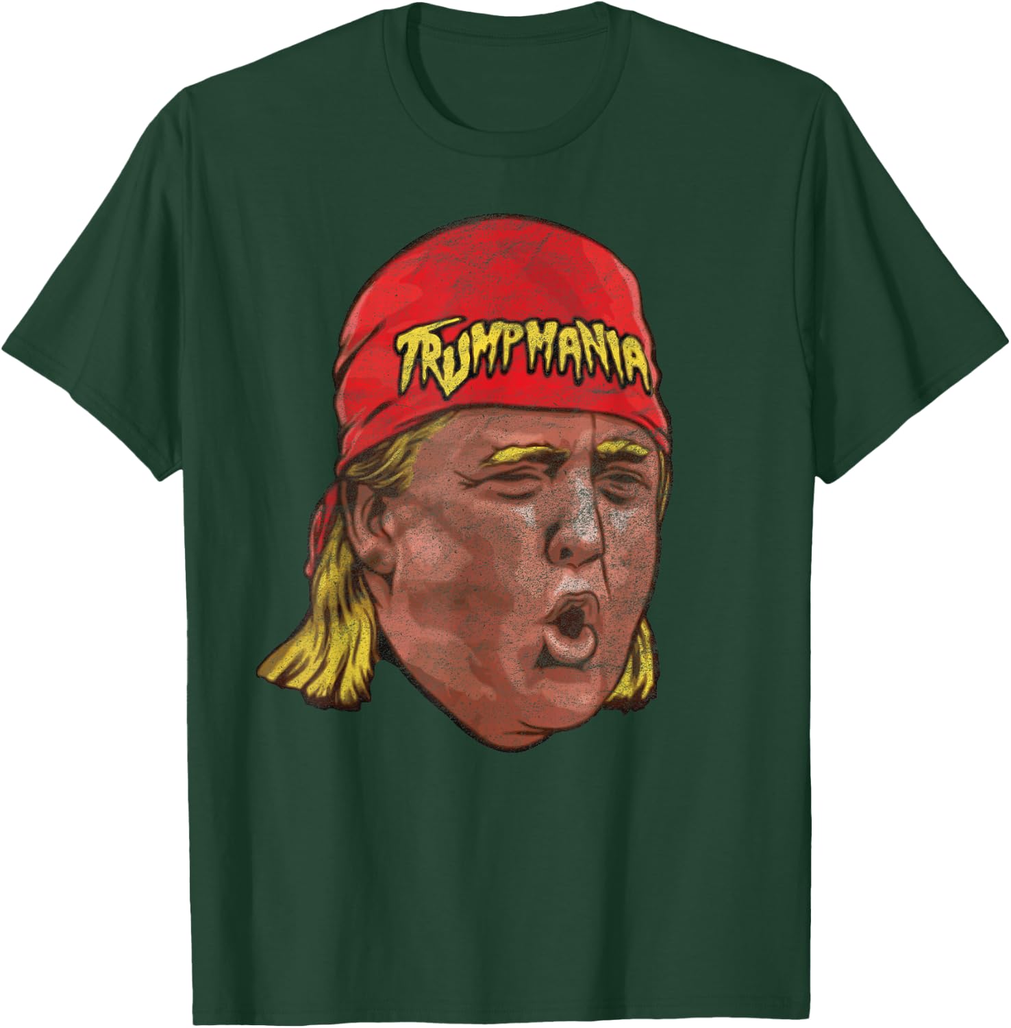 Trumpmania Old School Wrestling Trump Lover Gift T-Shirt - T-Shirt | Forest