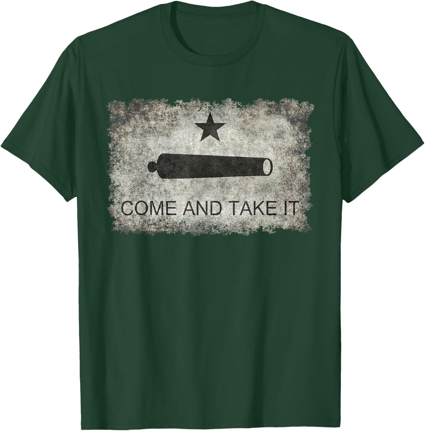 Historical Vintage Texas Come and Take it Flag T Shirt T-Shirt - T-Shirt | Forest