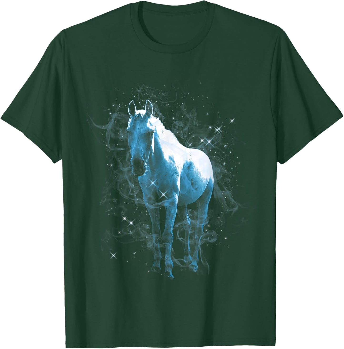 White Horse Shirt for Ladies - with Horses on Them T-Shirt - T-Shirt | Forest