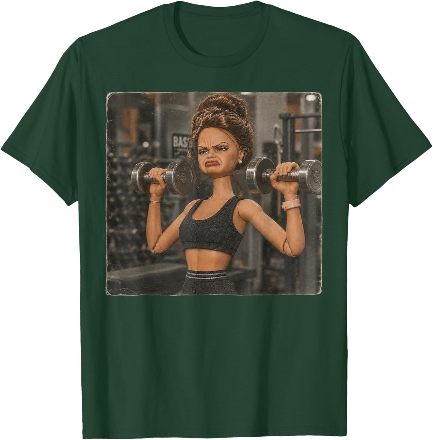 Funny Disgusting Gym Girl Gym Workout Meme Lifting Weights T-Shirt - T-Shirt | Forest