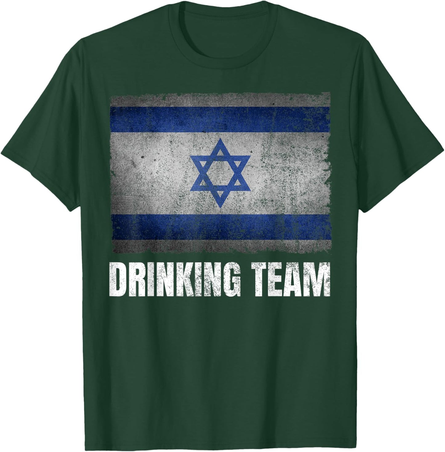 Israel Drinking Team Shirt Funny Jewish Gifts Israeli Flag T-Shirt - T-Shirt | Forest
