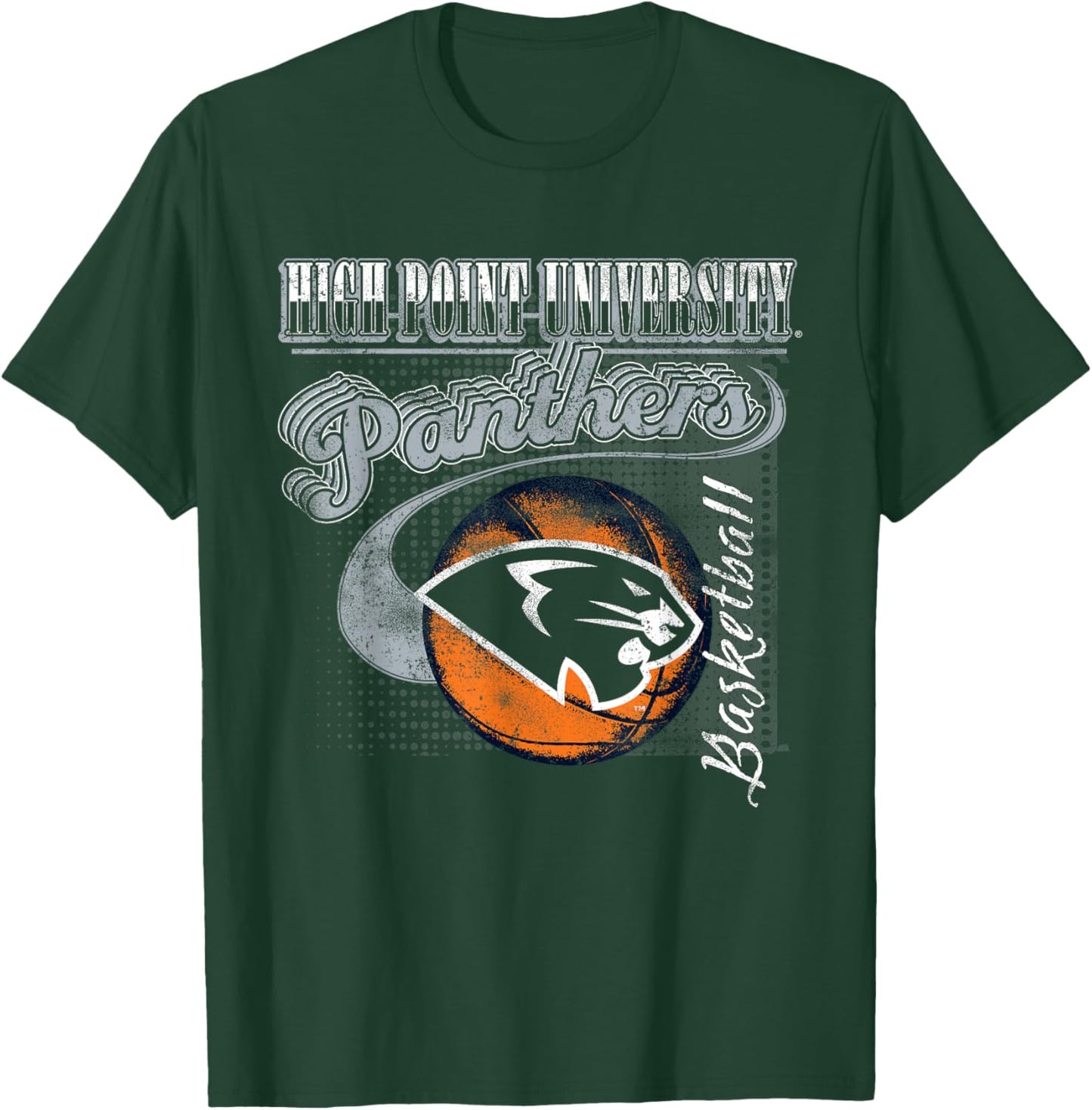 High Point Panthers Basketball Retro Purple T-Shirt - T-Shirt | Forest