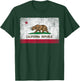 California Flag Republic Vintage Retro Official Gift T-Shirt - T-Shirt | Forest