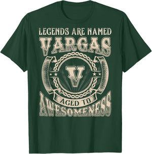 Vargas Name Shirt Legends are Named Vargas T-Shirt - T-Shirt | Forest