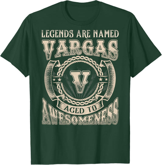 Vargas Name Shirt Legends are Named Vargas T-Shirt - T-Shirt | Forest