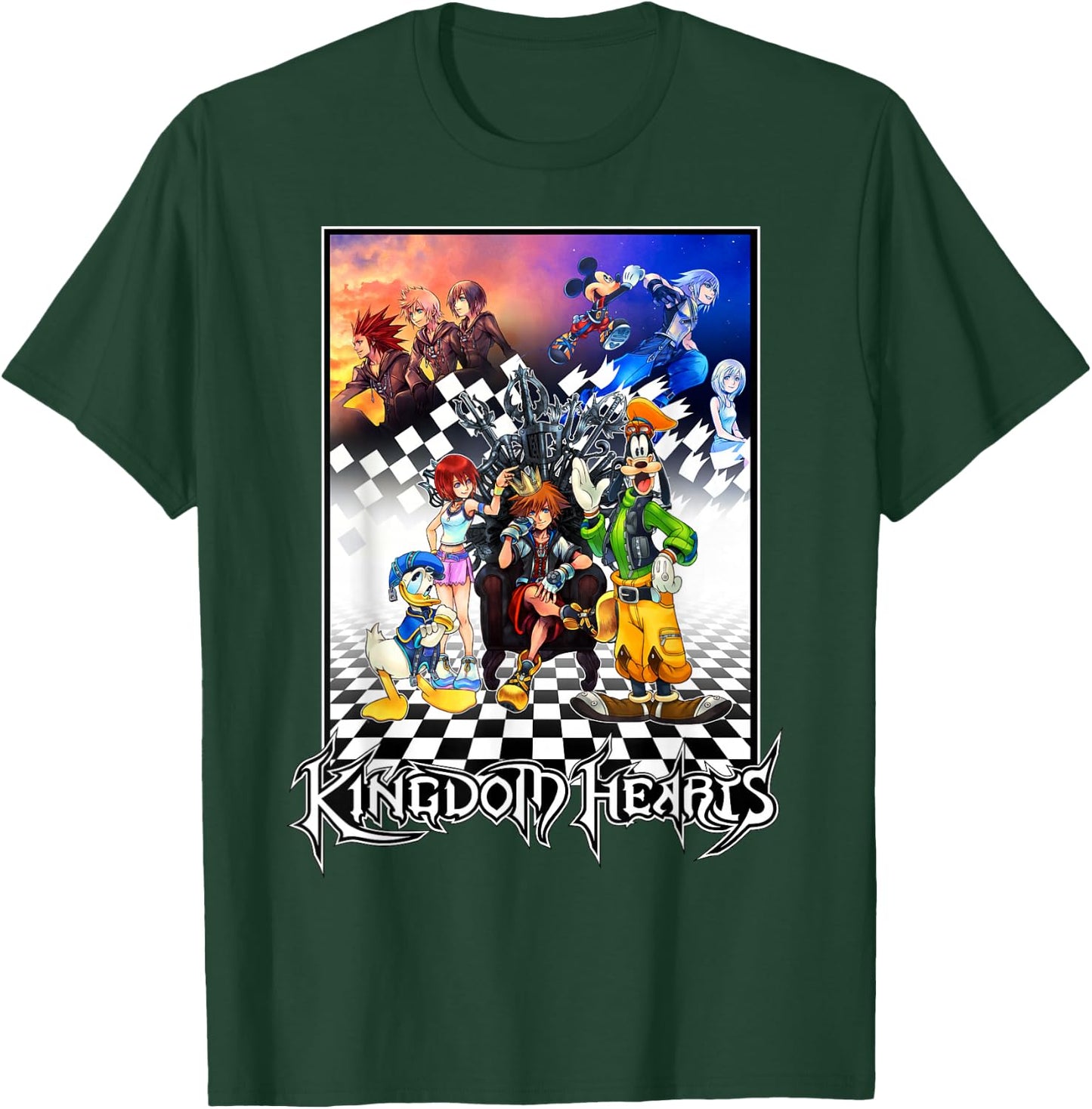 Disney - Kingdom Hearts Throne T-Shirt - T-Shirt | Forest