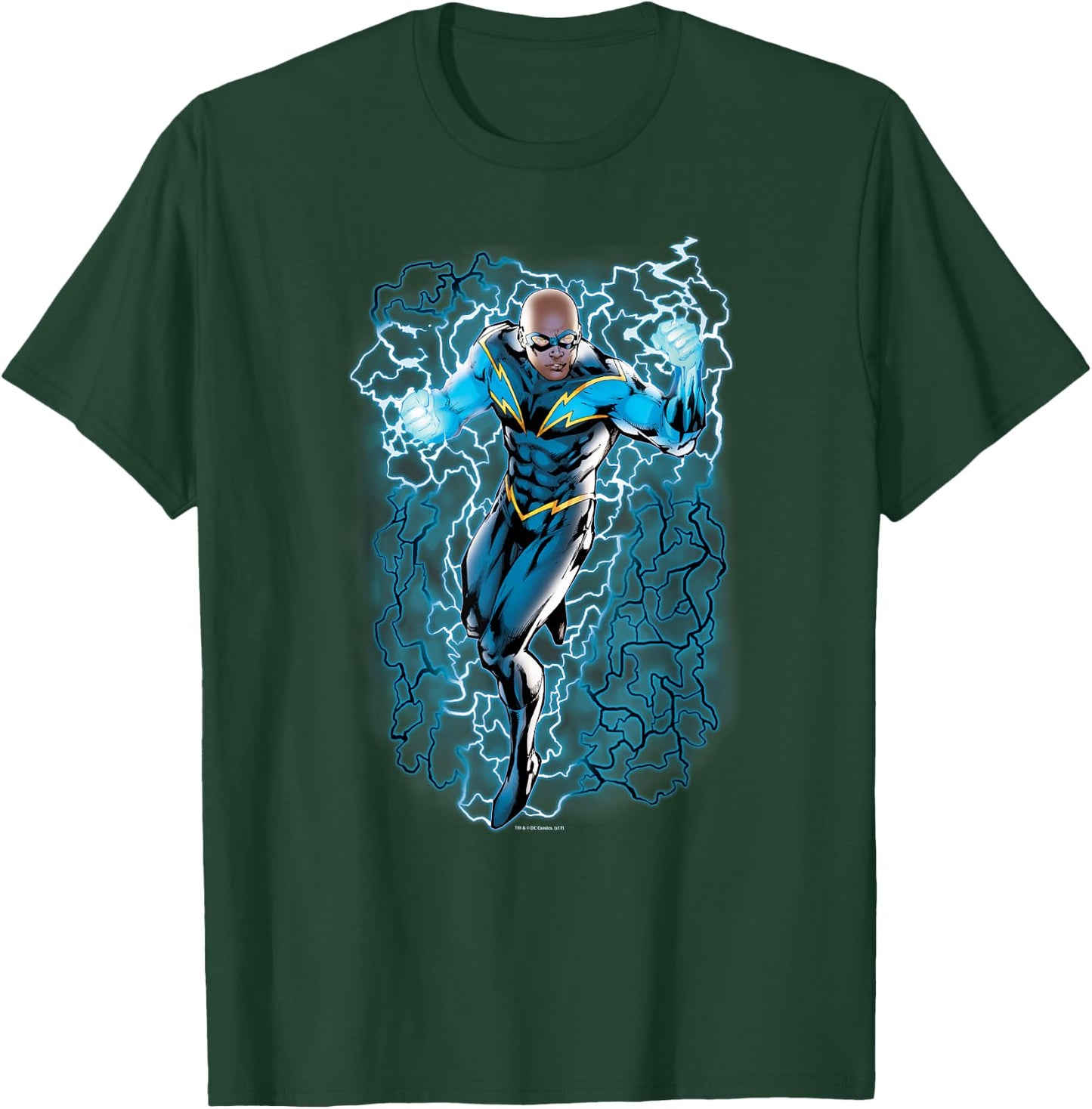 Justice League Black Lightning Bolts T-Shirt - T-Shirt | Forest