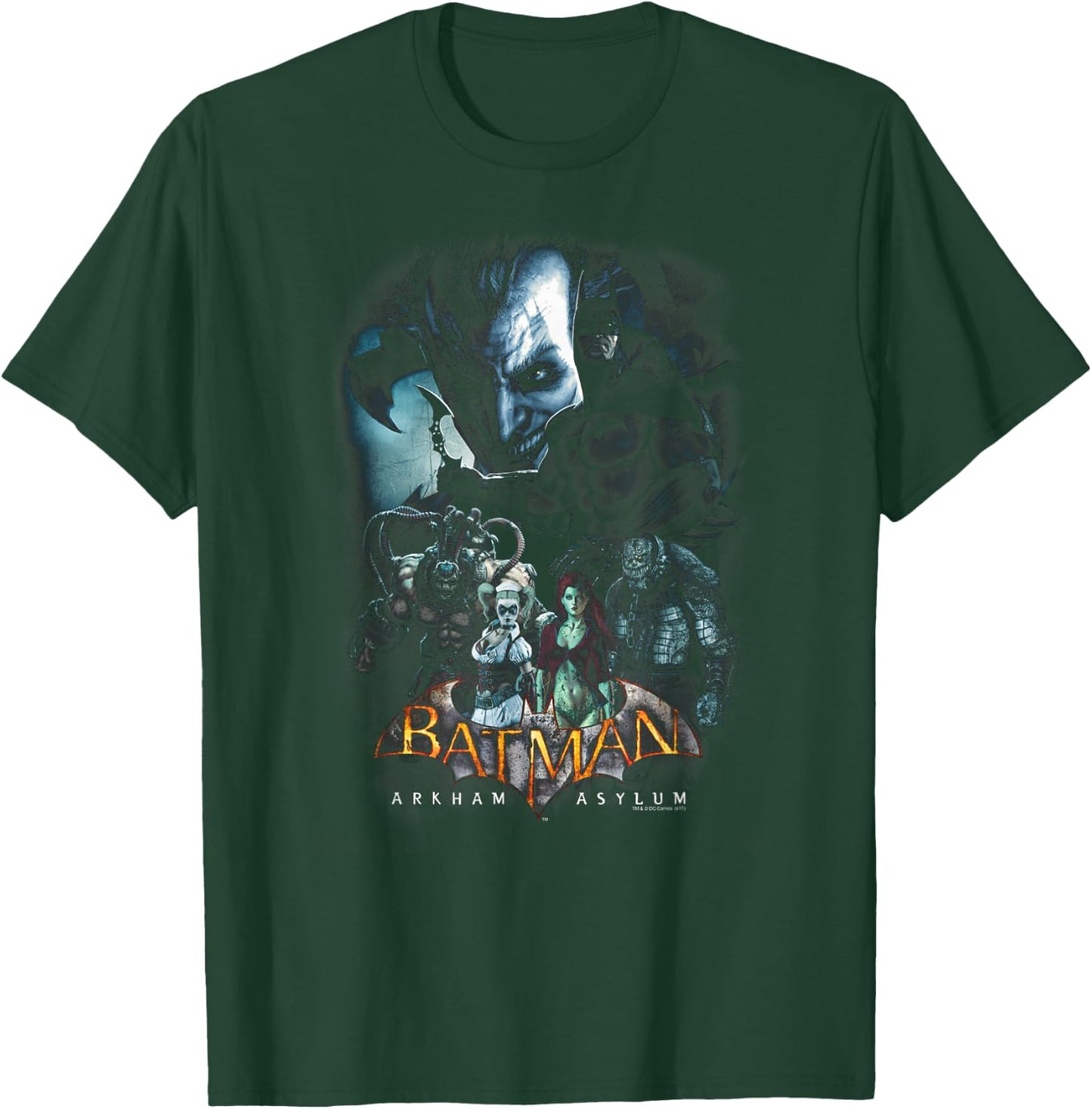 Batman: Arkham Asylum Five Against One T-Shirt - T-Shirt | Forest