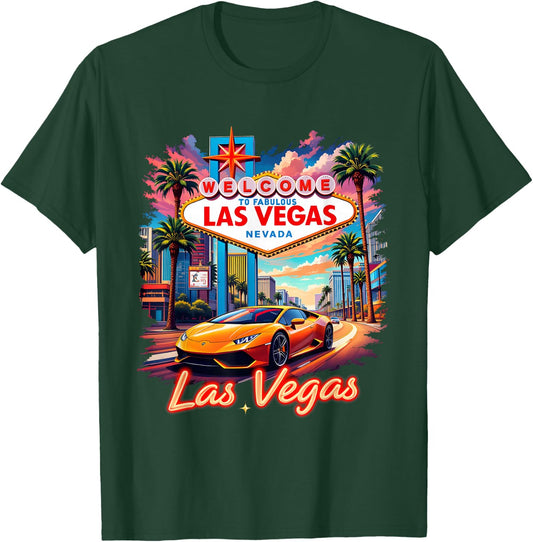 Nevada Las Vegas Souvenir Vacation Trip 2025 T-Shirt - T-Shirt | Forest