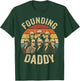 Founding Daddy Founding Fathers Retro Sunglasses T-Shirt - T-Shirt | Forest