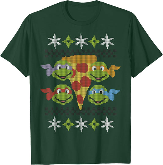 Teenage Mutant Ninja Turtles Holiday Pizza -Shirt T-Shirt - T-Shirt | Forest