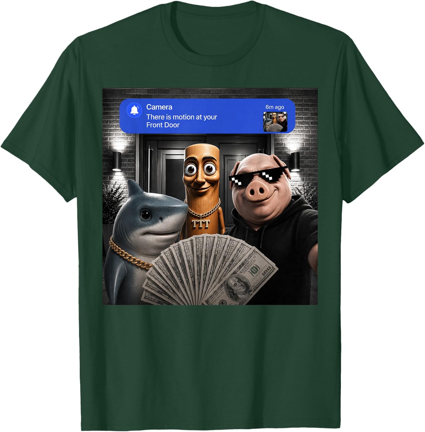 Funny Meme Tung Tung Tung Sahur John Pork Tralalero Tralala T-Shirt - T-Shirt | Forest