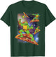 Teenage Mutant Ninja Turtles Cosmic Pizza Surfing T-Shirt - T-Shirt | Forest