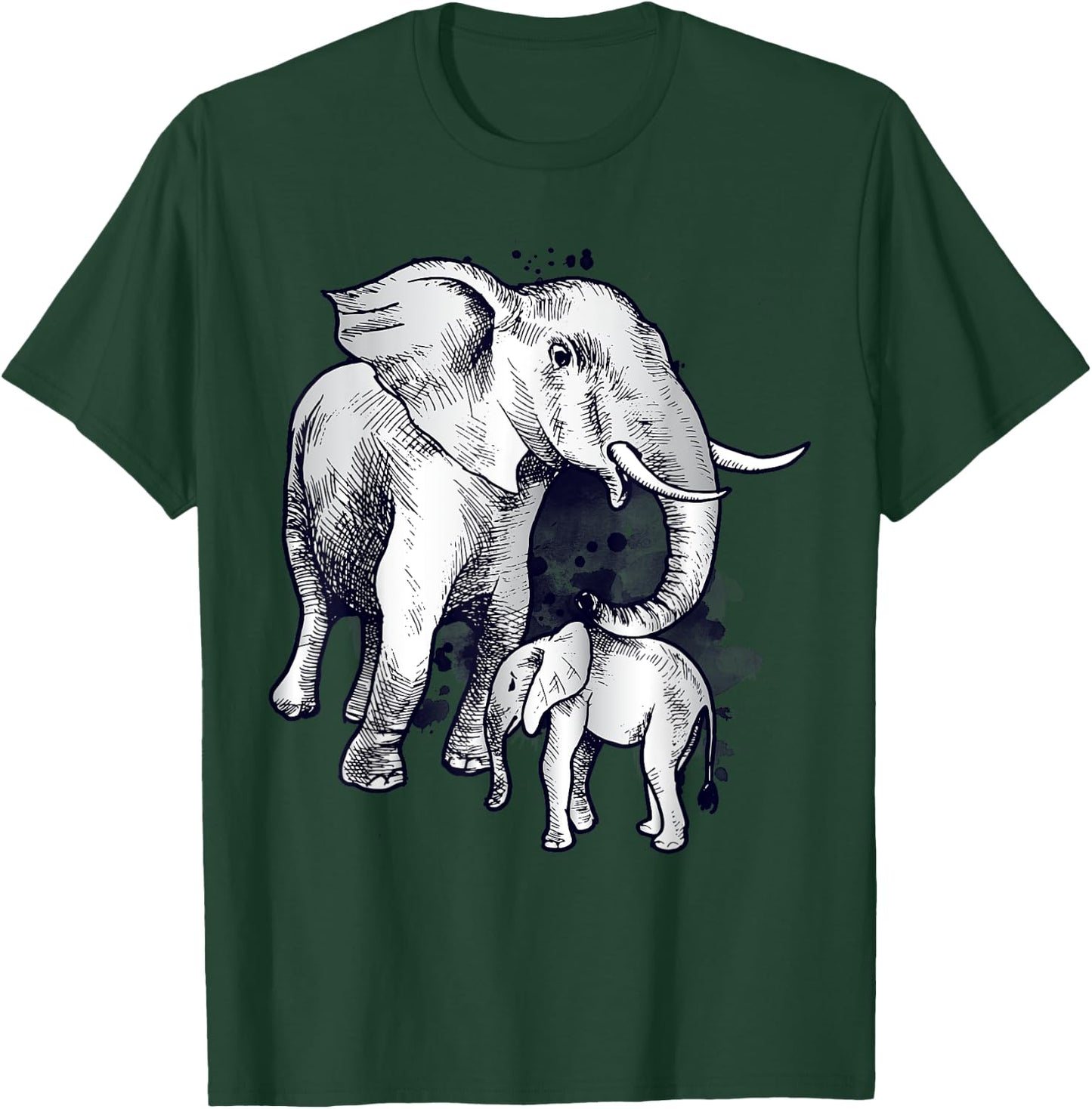 Beautiful Elephant Animal Wildllife Lover T-Shirt - T-Shirt | Forest