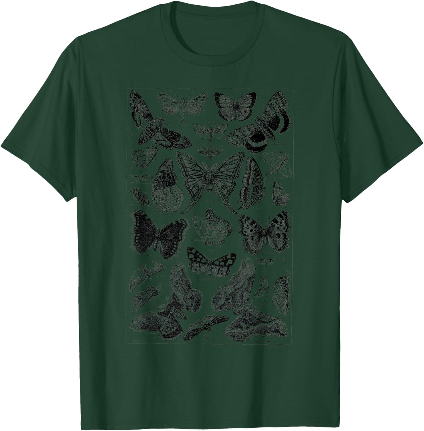 Vintage butterfly Illustration Butterflies Botanical Species T-Shirt - T-Shirt | Forest