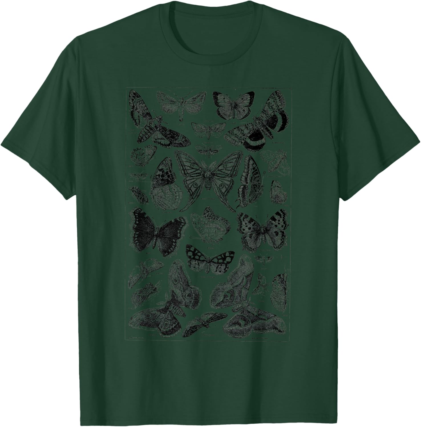 Vintage butterfly Illustration Butterflies Botanical Species T-Shirt - T-Shirt | Forest