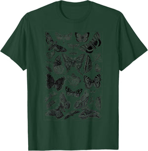 Vintage butterfly Illustration Butterflies Botanical Species T-Shirt - T-Shirt | Forest