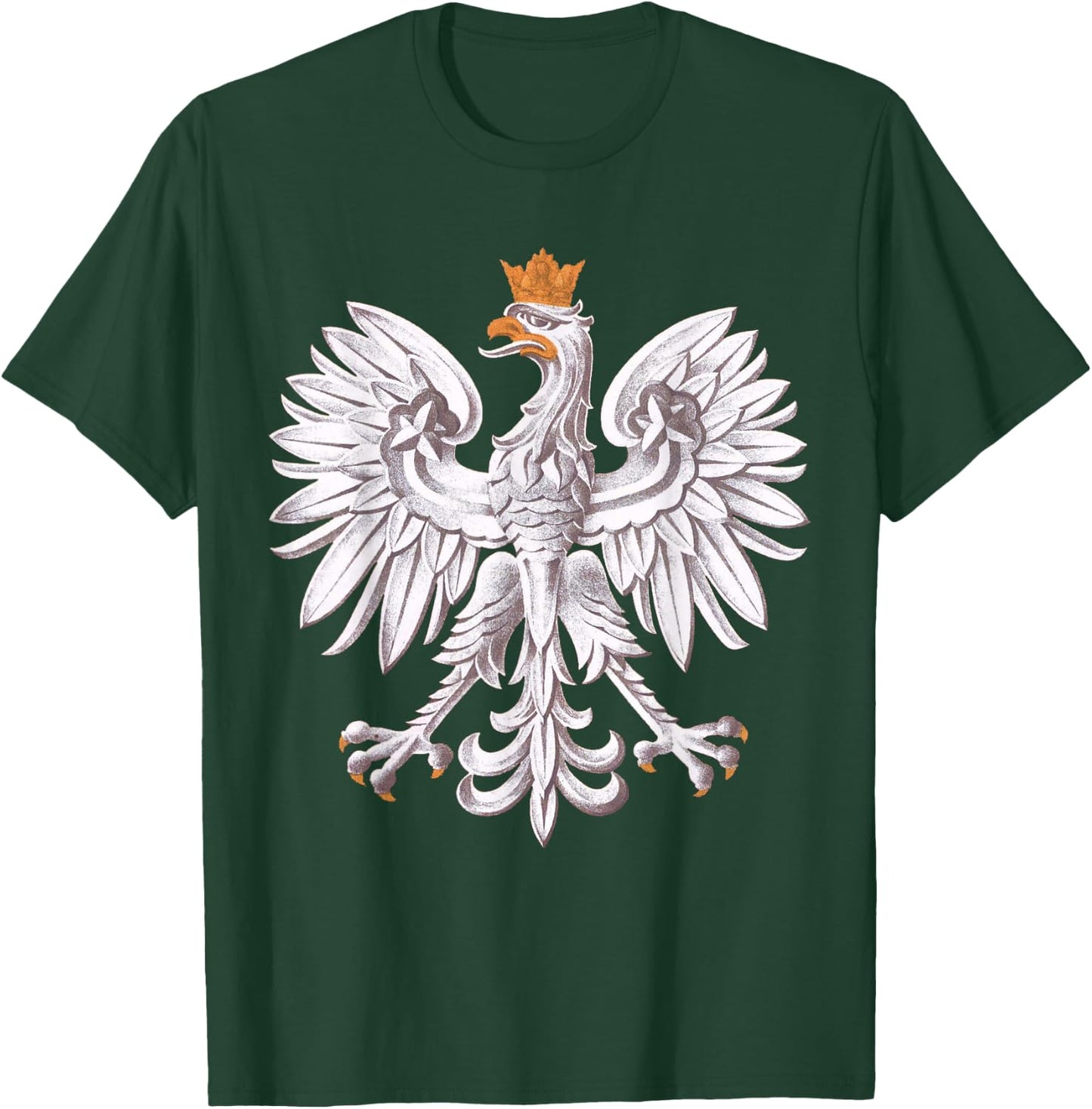 Vintage Polish White Eagle Poland Polska T-Shirt - T-Shirt | Forest
