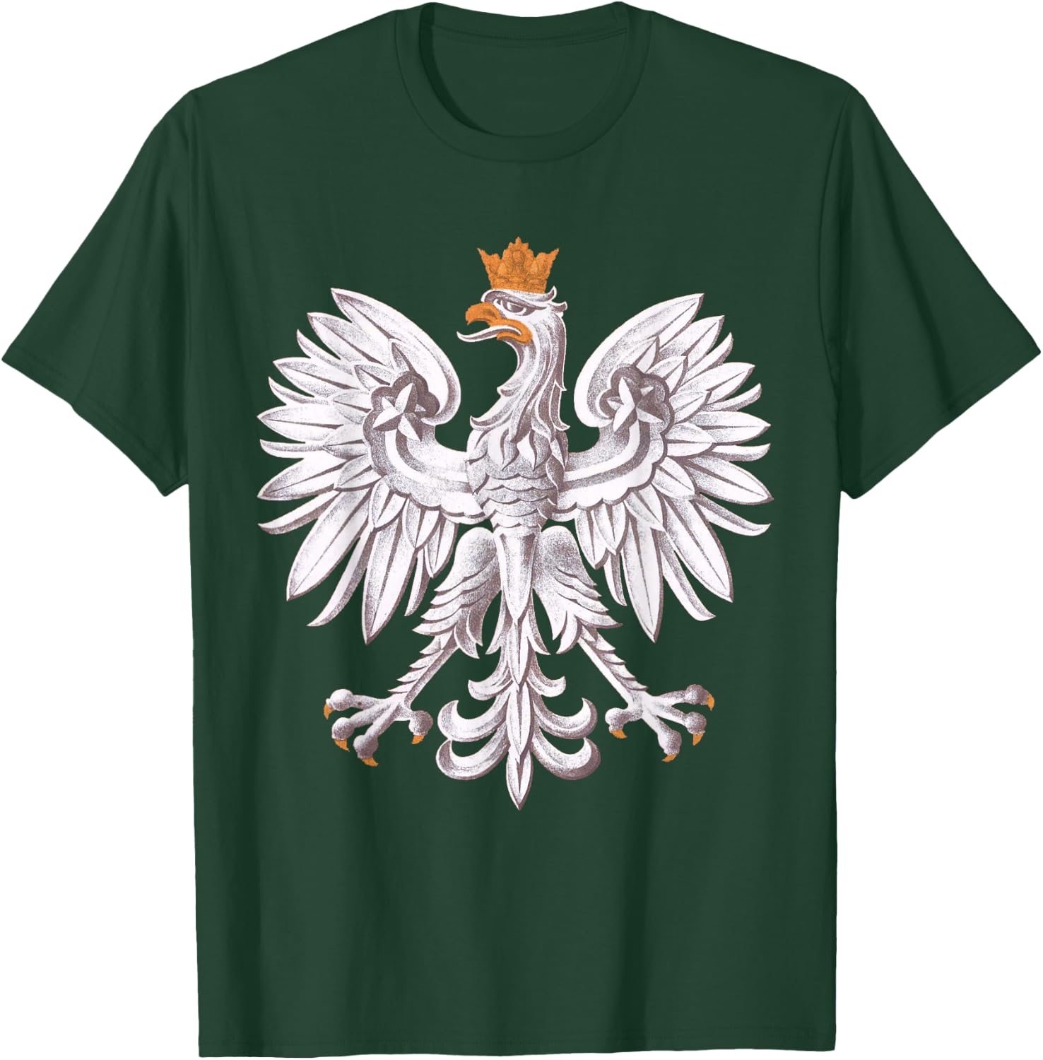 Vintage Polish White Eagle Poland Polska T-Shirt - T-Shirt | Forest
