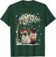 Siamese Cat Reindeer Hat Santa Christmas Tree Funny Xmas Men Women T-Shirt - T-Shirt | Forest