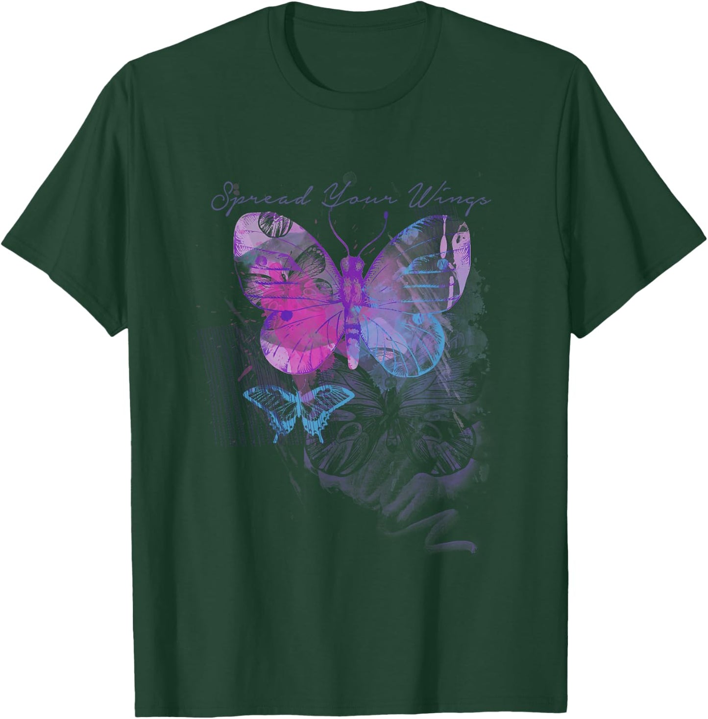 Butterfly graphic who love butterflies, gift T-Shirt - T-Shirt | Forest